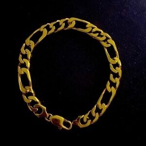 14K yellow gold unisex stylish bracelet